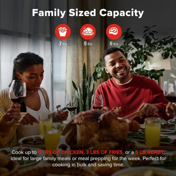 Nuwave PFAS-Free Steam Oven & Air Fryer, All-in-One Convection Cooker with Precision Steam Control, Toast, Air Fry, Sous Vide, Steam & More, Juicier Meats, 120 Presets, 50–450°F, Stainless Steel - Image 9