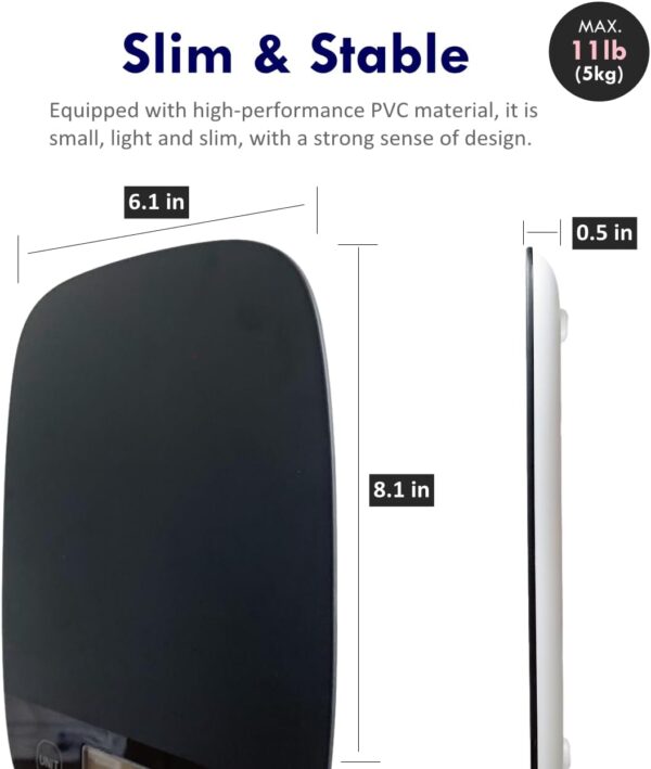 NUTRI FIT Food Scale for Kitchen Scales Digital Weight Grams and Ounces, Baking Scale Accurate for Weight Loss, Cooking, Coffee, Keto Diet, Meal Prep, 0.1oz Ultra Slim Smart Tare Black - Image 3