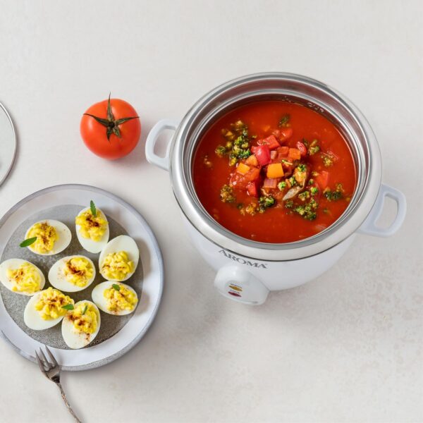 Aroma Housewares Select Stainless Rice Cooker & Warmer with Uncoated Inner Pot, 14-Cup(cooked) / 3Qt, ARC-757SG - Image 6