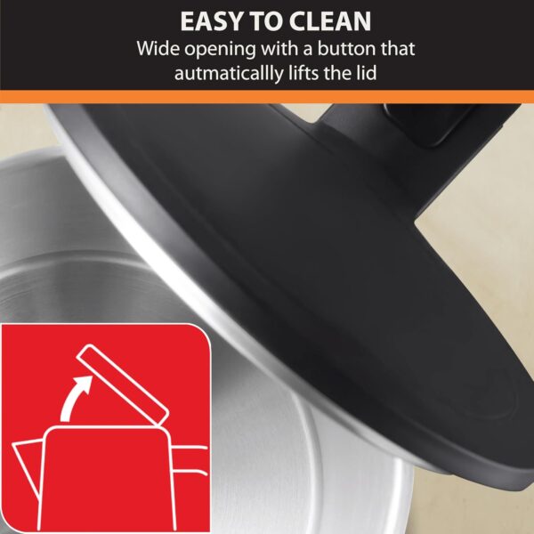 KRUPS 1.5L Electric Kettle, Cool Touch Stainless Steel Interior, Fast Boiling, one cup in 80 seconds, Double Wall, Fast Boiling, Auto Off, Keep Warm, Cordless, Black - Image 6