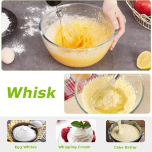 bonsenkitchen 4 in 1 immersion blender handheld, 20 speeds hand blender with turbo mode, stainless steel blade, egg whisk, beaker & chopper bowl, stick mixer for soup, smoothie, puree, baby food