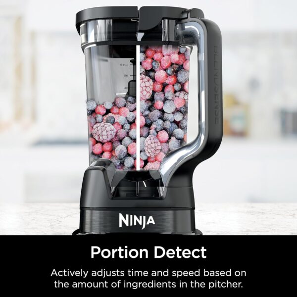 ninja | all in one blender & food processor | best for smoothies, cookie dough, salsas, cole slaw & more | blendsense intelligence for perfectly smooth results | 1800 watt | black | tb401