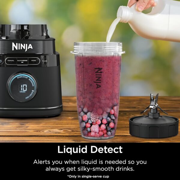 ninja | all in one blender & food processor | best for smoothies, cookie dough, salsas, cole slaw & more | blendsense intelligence for perfectly smooth results | 1800 watt | black | tb401