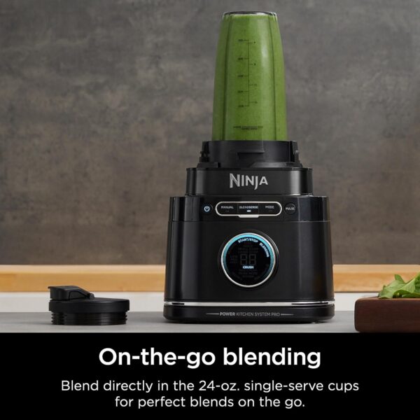 ninja | all in one blender & food processor | best for smoothies, cookie dough, salsas, cole slaw & more | blendsense intelligence for perfectly smooth results | 1800 watt | black | tb401