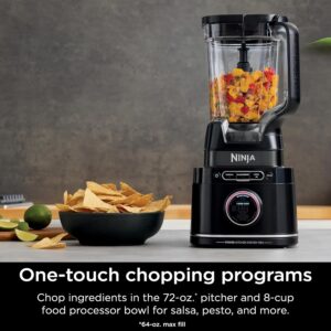 ninja | all in one blender & food processor | best for smoothies, cookie dough, salsas, cole slaw & more | blendsense intelligence for perfectly smooth results | 1800 watt | black | tb401