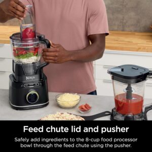 ninja | all in one blender & food processor | best for smoothies, cookie dough, salsas, cole slaw & more | blendsense intelligence for perfectly smooth results | 1800 watt | black | tb401