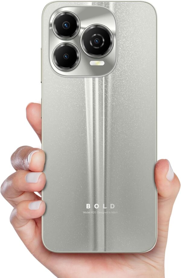 bold k20 | 2025 | all day battery | unlocked | 6.7” hd+ infinity dot display | 256/4gb | triple 50mp camera | us version | us warranty | (silver)