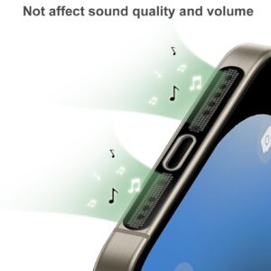 usb c dust plug, phone speaker dust cover and anti dust cover protector cap for iphone 16/16 pro/16 pro max/iphone 15/15 pro/pro max – black