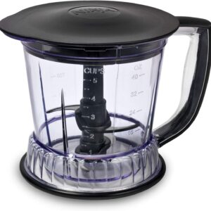 ninja qb1004 blender/food processor with 450 watt base, 48oz pitcher, 16oz chopper bowl, and 40oz processor bowl for shakes, smoothies, and meal prep,black