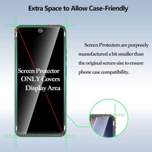 3 pack designed for moto g 2025 screen protector tempered glass film.anti breakage.anti scratch no bubbles 9h hardness.easy installation for moto g 5g 2025