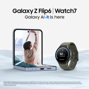 samsung galaxy z flip6, 256gb unlocked android smartphone, flexcam, photo assist, camcorder mode, live interpreter, foldable design, pocket sized portability, 2024, us 1 yr warranty, silver shadow