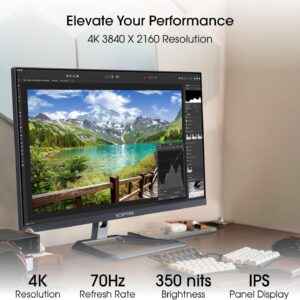 sceptre new ips 27 inch 4k monitor 3840 x 2160 up to 70hz build in speakers 2025