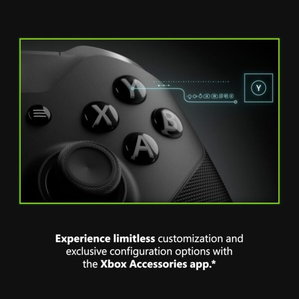 xbox elite series 2 core wireless gaming controller – black – xbox series x|s, xbox one, windows pc, android, and ios