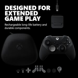 xbox elite series 2 core wireless gaming controller – black – xbox series x|s, xbox one, windows pc, android, and ios