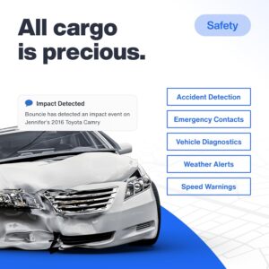gps tracker for vehicles with real time location, route history, speed monitoring, geo fence & accident notifications for fleets & family cancel anytime