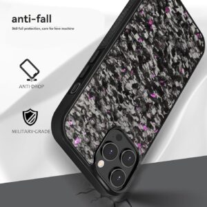 forged carbon fiber phone case, 2025 new carbon fiber phone case for iphone 16 15 14 13 12 pro max (blue,13)