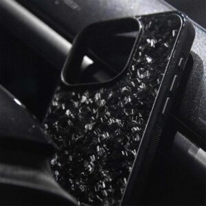 forged carbon fiber phone case, 2025 new carbon fiber phone case for iphone 16 15 14 13 12 pro max (blue,13)