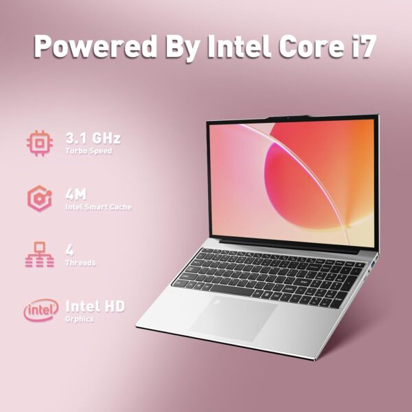 2025 latest 15.6'' laptop, 16gb ram, 512gb ssd, intel core i7 6500u(up to 3.1ghz), windows 11, fhd 1080p display, backlit keyboard, fingerprint, webcam, wifi5, bluetooth, mini hdmi, tf card slot, grey