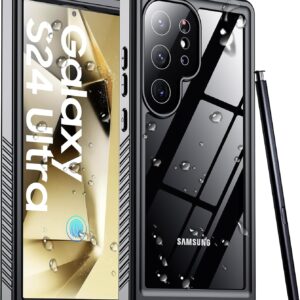 2025 New for Samsung Galaxy S24 Ultra Case Waterproof, [Built-in Camera & Screen Protector][Military Grade Shockproof][IP68 Underwater][Dustproof][Dropproof] Full Body Phone Case for S24 Ultra 6.8"