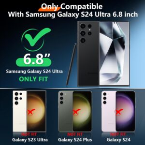 2025 new for samsung galaxy s24 ultra case waterproof, [built in camera & screen protector][military grade shockproof][ip68 underwater][dustproof][dropproof] full body phone case for s24 ultra 6.8"