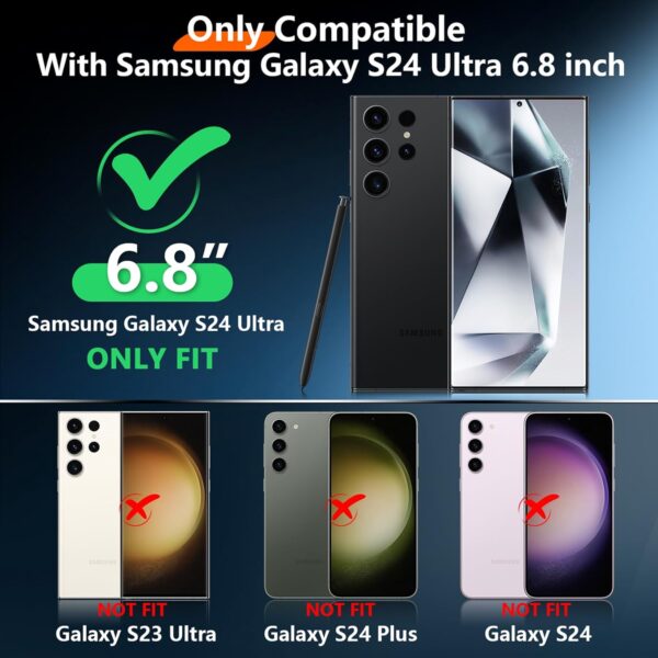 2025 new for samsung galaxy s24 ultra case waterproof, [built in camera & screen protector][military grade shockproof][ip68 underwater][dustproof][dropproof] full body phone case for s24 ultra 6.8"