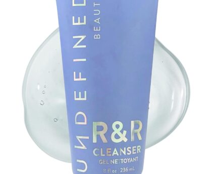 Undefined Beauty R&R Cleanser 8oz – Balancing Gel Cleanser with Niacinamide, Centella, Green Tea & Tremella Mushroom