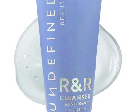 Undefined Beauty R&R Cleanser 8oz – Balancing Gel Cleanser with Niacinamide, Centella, Green Tea & Tremella Mushroom