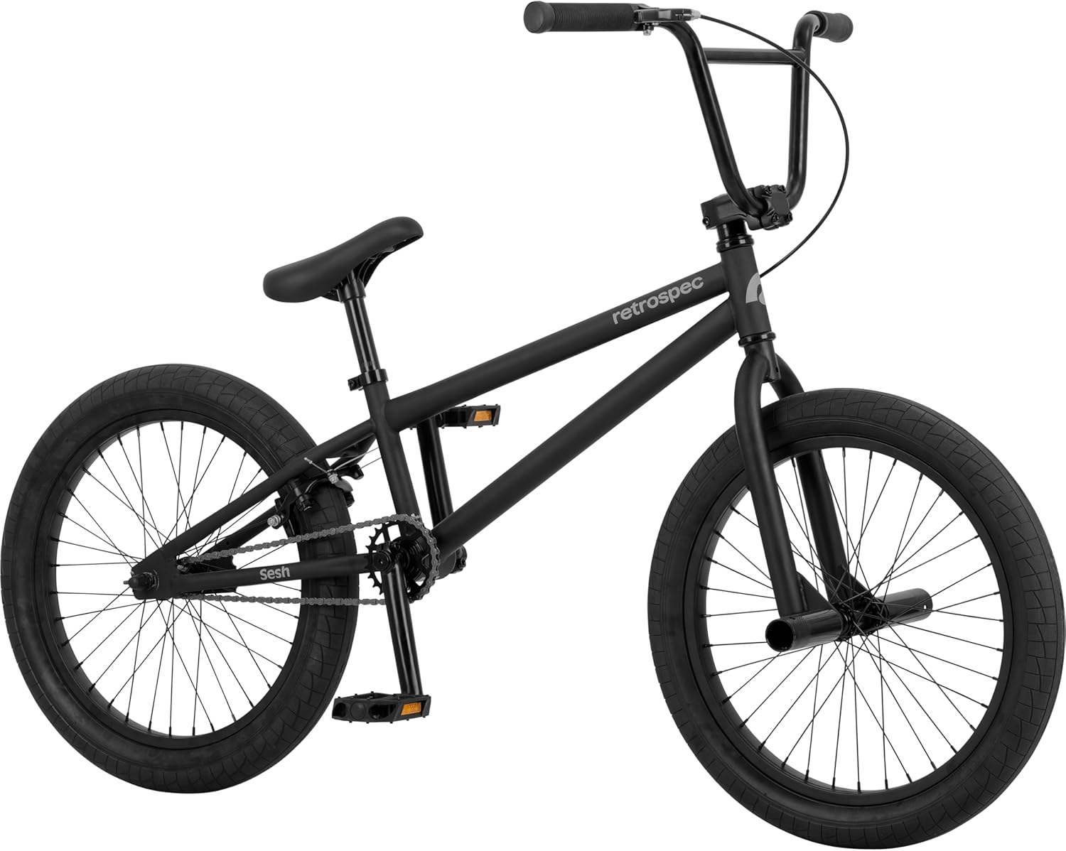 Retrospec Sesh 20” Kids BMX Bike – Freestyle Youth Bicycle for Boys and Girls With Removable Axle Pegs, U-Brake, Threadless Steering and Shock-Absorbing Tires for Children Ages 6-11 Years Old