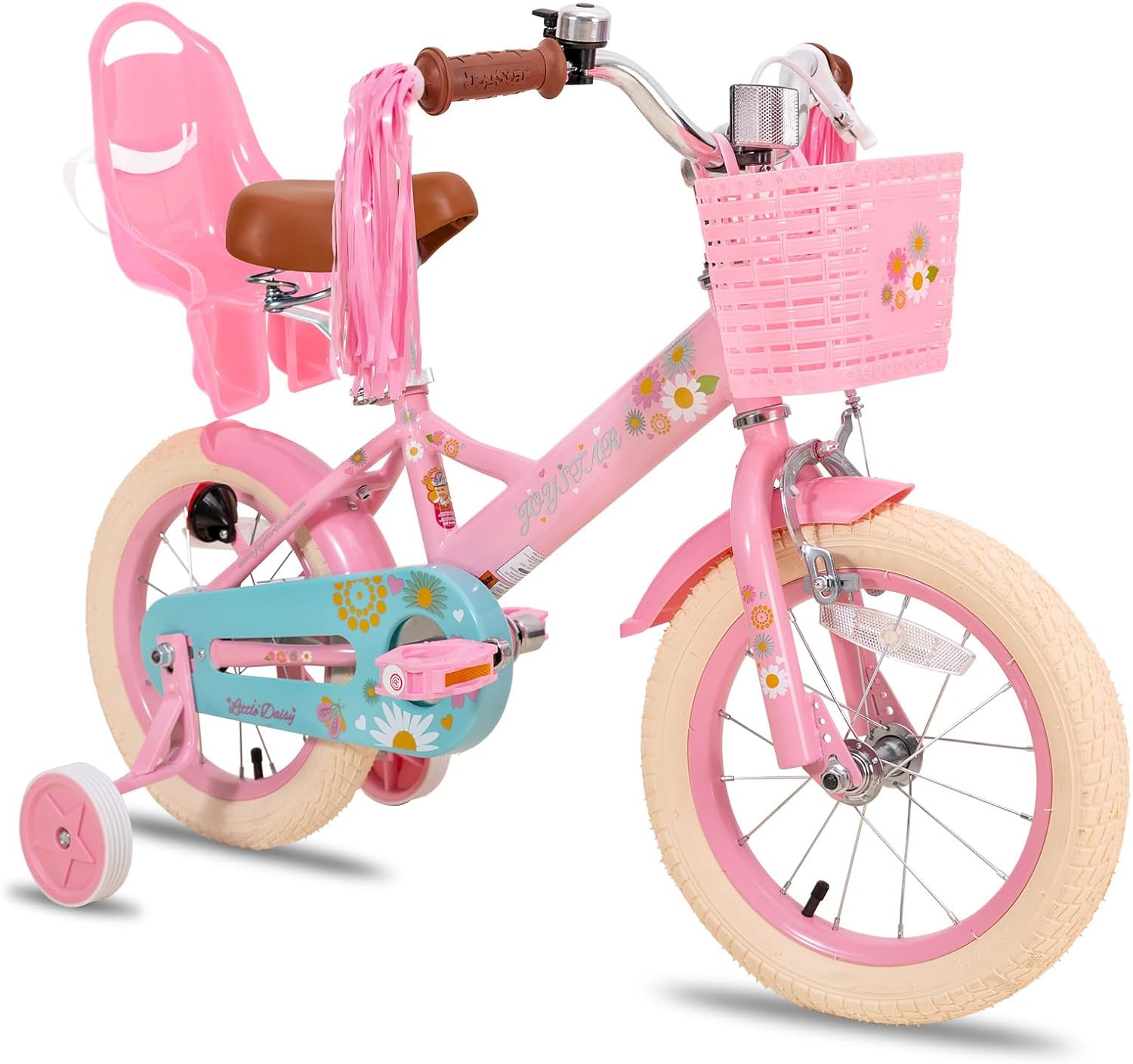 JOYSTAR Little Daisy Kids Bike for Girls Boys Ages 2-7 Years, 12 14 16 Inch Girls Bikes with Doll Bike Seat & Streamers, Boys Bike with Flag & Number Plate, Multiple Colors JOYSTAR Little Daisy Kids Bike for Girls Boys Ages 2-7 Years, 12 14 16 Inch Girls Bikes with Doll Bike Seat & Streamers, Boys Bike with Flag & Number Plate, Multiple Colors