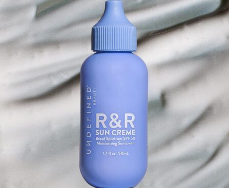 Undefined Beauty R&R Sun Crème SPF 50 – Untinted 3-in-1 Moisturizing Sunscreen with Ceramides, CoQ10, Niacinamide, Resveratrol 1.7oz