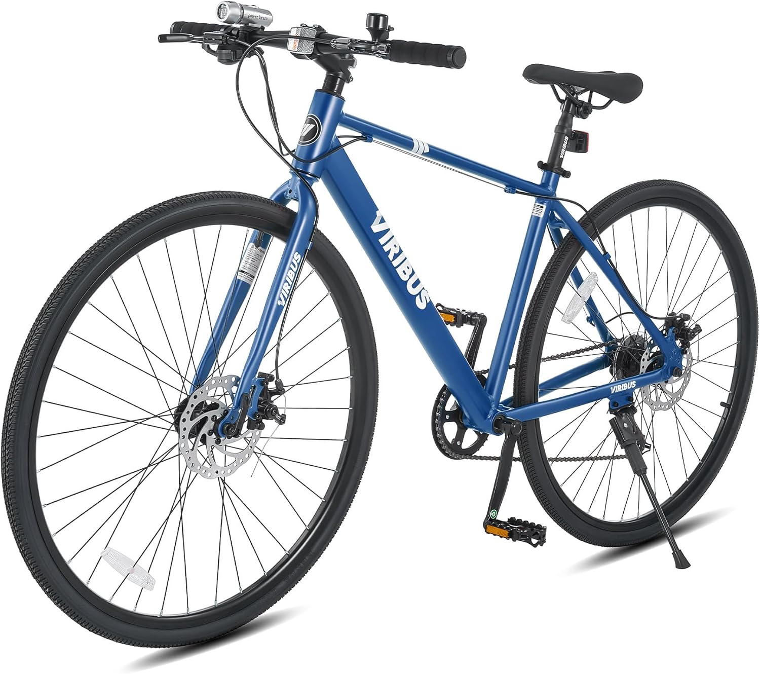 Viribus Hybrid Bikes, 28 inch Road Bike 7 Speed with Lightweight Aluminum Frame, 700C Wheels, Hybrid Bicycle for Men Adult, City Commuters, Vintage Retro