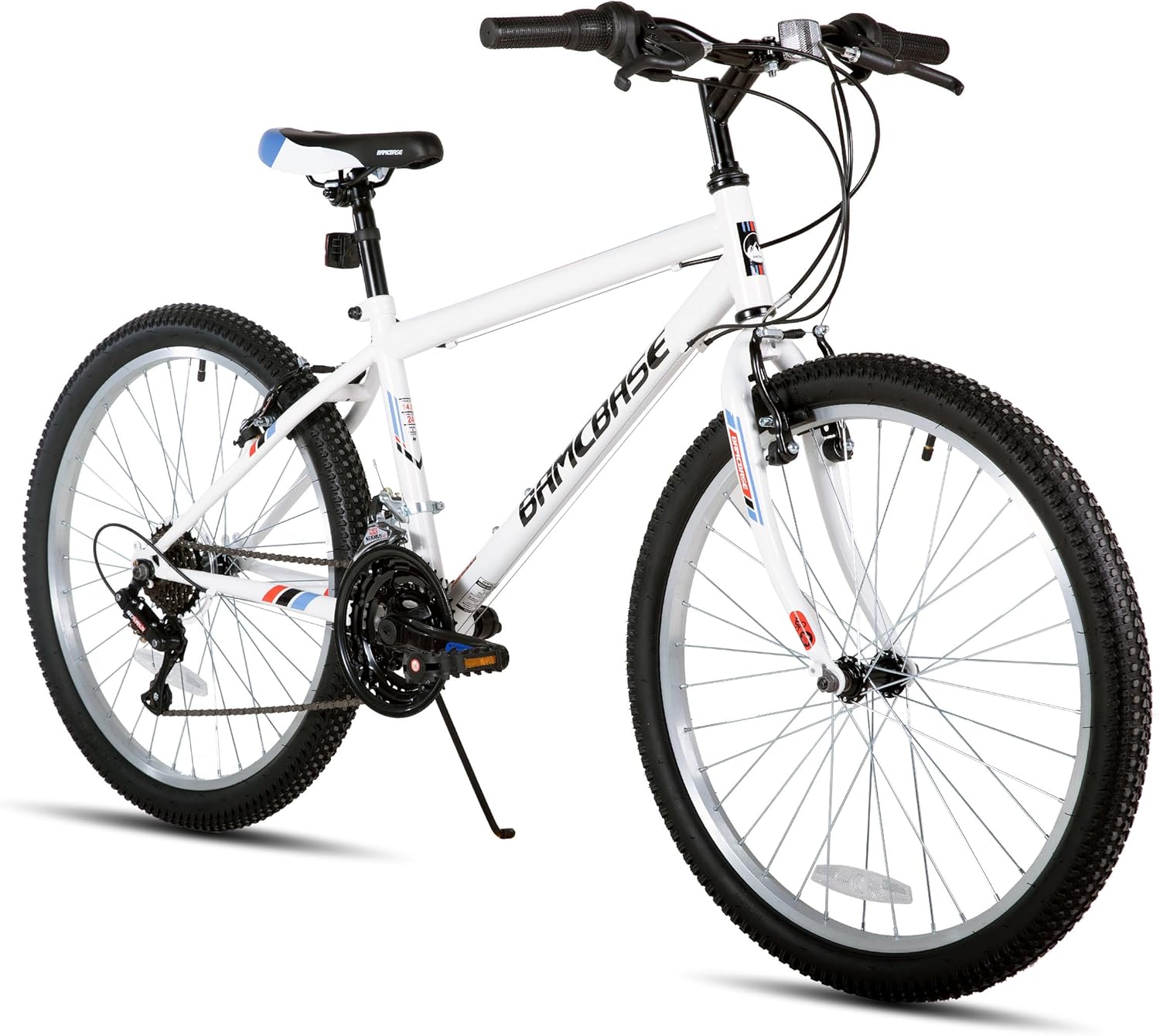HILAND 24 26 inch Mountain Bike for Men Women, 18 Speeds High-Carbon Steel Frame, Sport Cycling MTB Bicycle for Adult