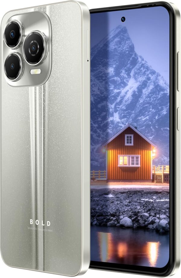 bold k20 | 2025 | all day battery | unlocked | 6.7” hd+ infinity dot display | 256/4gb | triple 50mp camera | us version | us warranty | (silver)