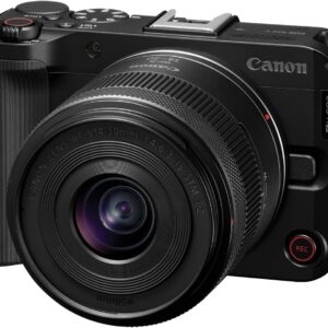 Canon EOS R50 V with RF-S14-30mm F4-6.3 is STM PZ Lens, APS-C Mirrorless Interchangeable Lens Hybrid Camera, Ultra-Wide Angle Zoom Lens, Vertical Video, Vlogging, Live-Streaming, Content Creation
