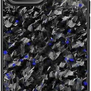 Forged Carbon Fiber Phone Case, 2025 New Carbon Fiber Phone Case for iPhone 16 15 14 13 12 Pro Max (Blue,13)