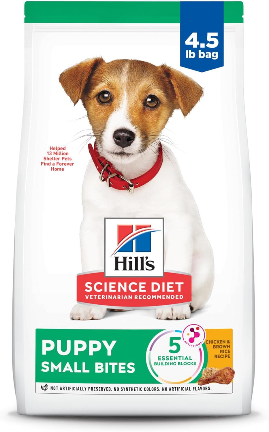 Hill’s Science Diet Puppy, Puppy Premium Nutrition, Small Kibble, Dry Dog Food, Chicken & Brown Rice, 4.5 lb Bag
