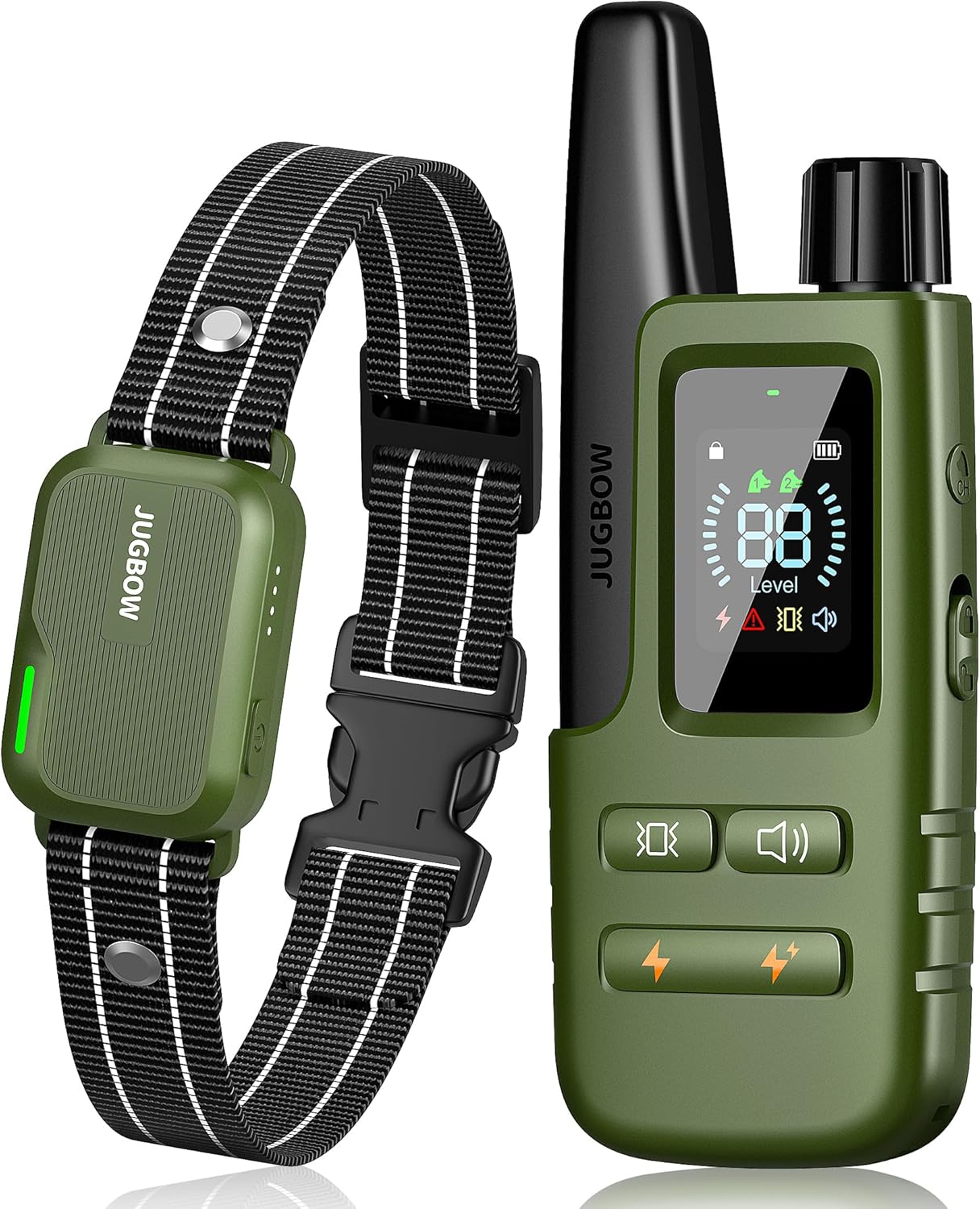 Jugbow Dog Shock Collar – 4200FT Dog Training Collar with Remote Innovative IPX7 Waterproof with 4 Training Modes, Rechargeable E-Collar for All Breeds