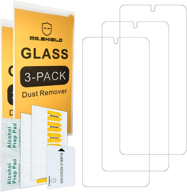 mr.shield screen protector compatible with motorola moto g (2025) [tempered glass] [3 pack] [japan glass with 9h hardness]