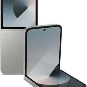 Samsung Galaxy Z Flip6, 256GB Unlocked Android Smartphone, FlexCam, Photo Assist, Camcorder Mode, Live Interpreter, Foldable Design, Pocket-Sized Portability, 2024, US 1 Yr Warranty, Silver Shadow