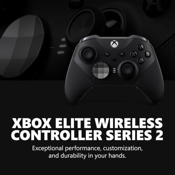 xbox elite series 2 core wireless gaming controller – black – xbox series x|s, xbox one, windows pc, android, and ios