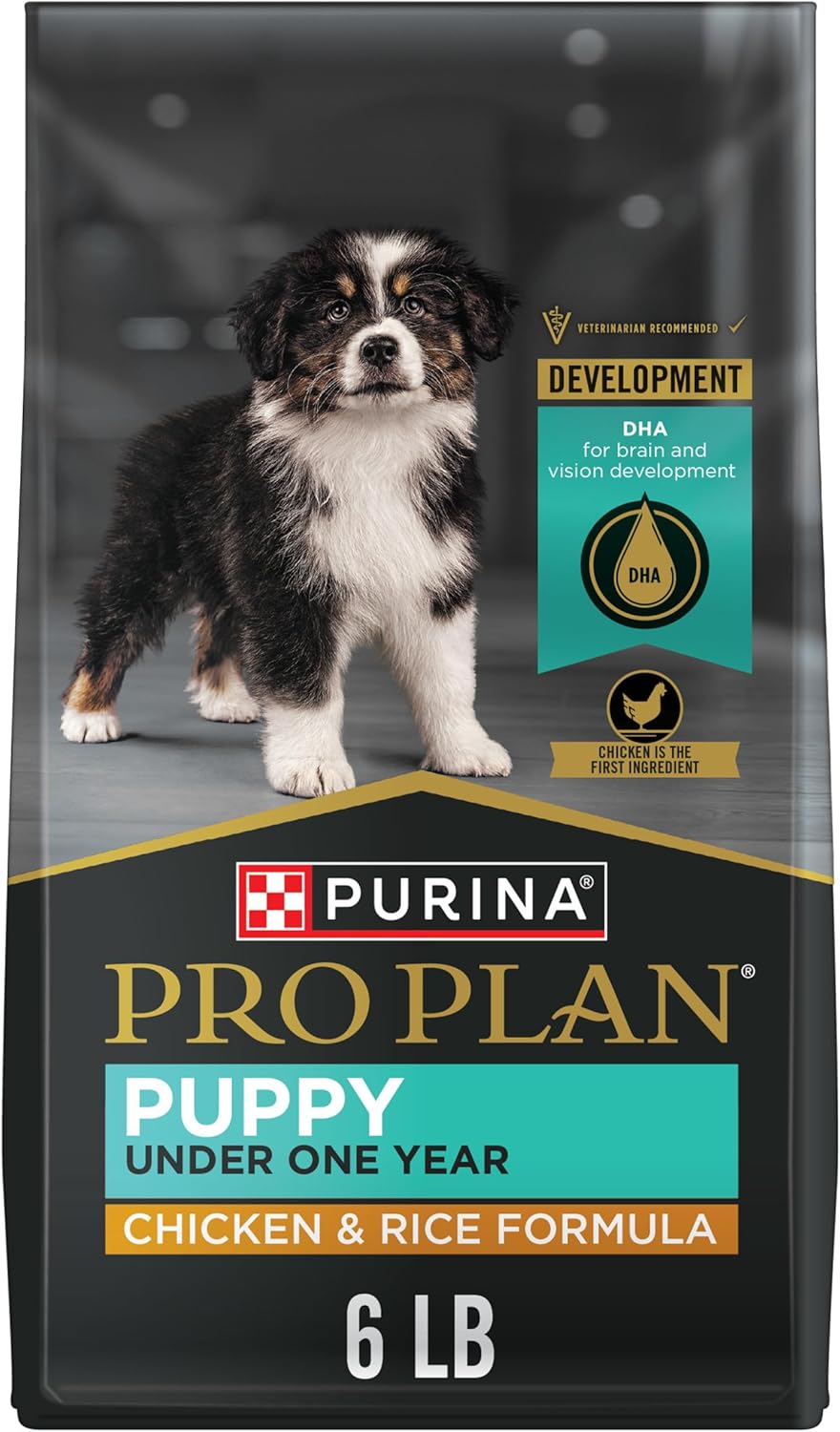 Purina Pro Plan High Protein Dry Puppy Food, Chicken and Rice Formula – 6 lb. Bag Purina Pro Plan High Protein Dry Puppy Food, Chicken and Rice Formula – 6 lb. Bag