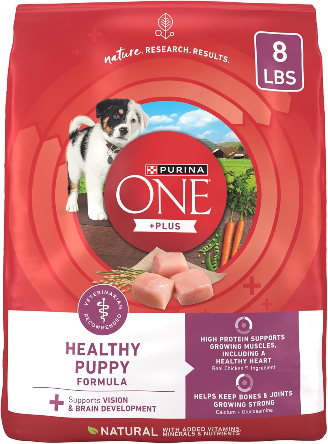 Purina ONE Plus Healthy Puppy Formula High Protein Natural Dry Puppy Food with added vitamins, minerals and nutrients – 8 lb. Bag Purina ONE Plus Healthy Puppy Formula High Protein Natural Dry Puppy Food with added vitamins, minerals and nutrients – 8 lb. Bag
