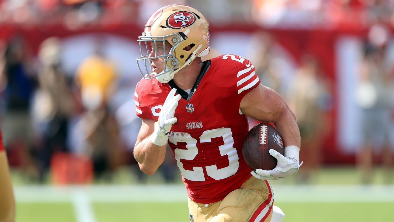 49ers’ Christian McCaffrey to play vs. Seahawks, source says