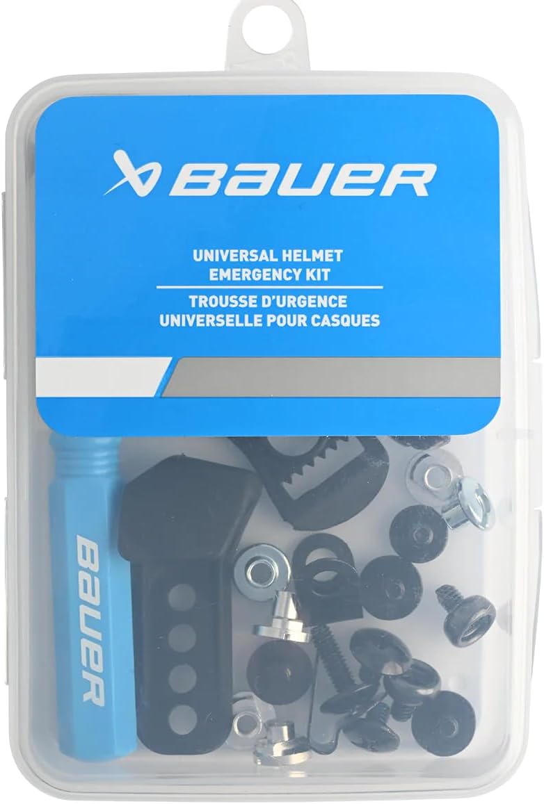 Bauer Universal Hockey Helmet Repair Kit – Includes Travel Case, Screwdriver and 22 pcs Bauer Universal Hockey Helmet Repair Kit – Includes Travel Case, Screwdriver and 22 pcs