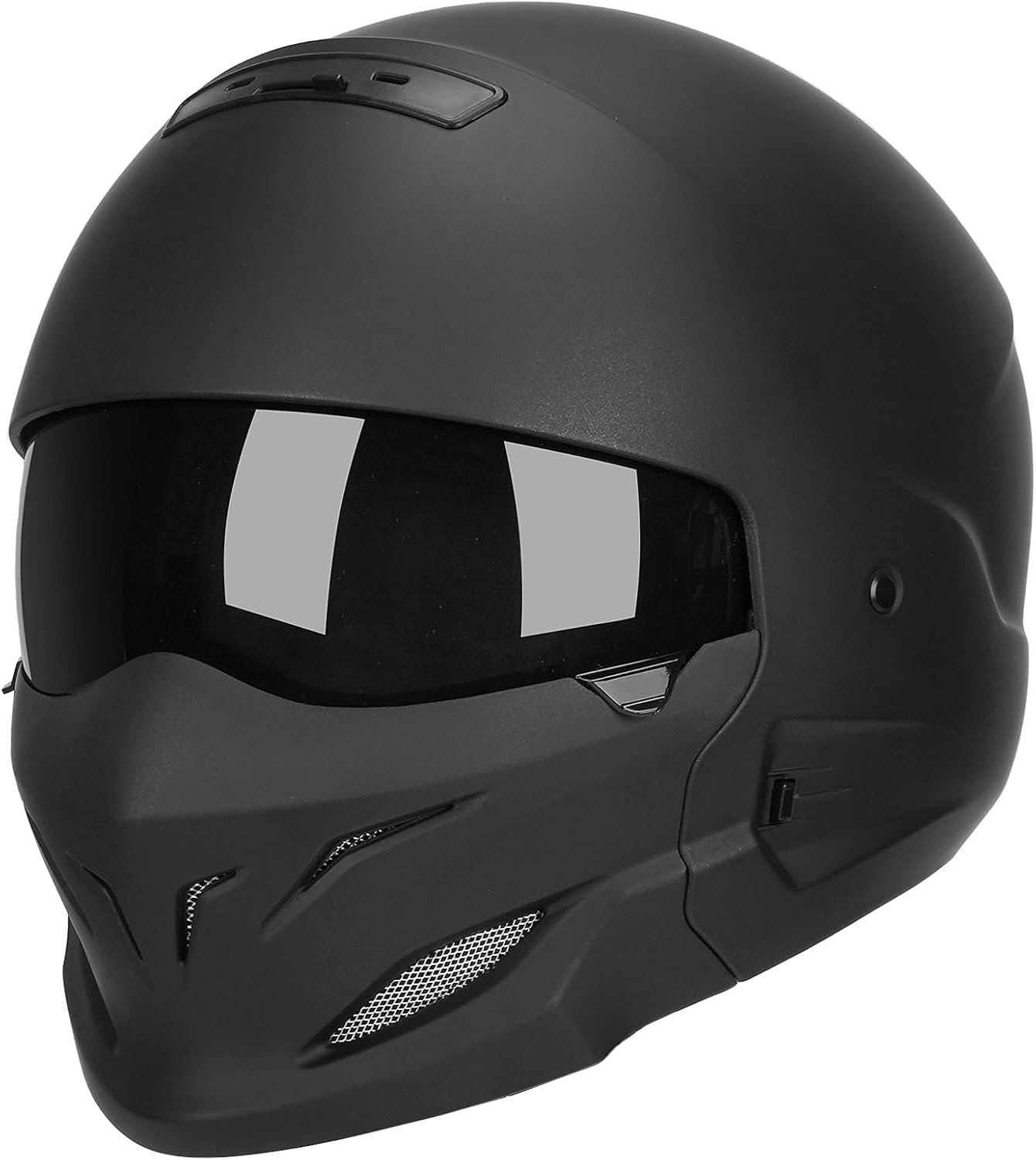 Open Face Motorcycle Helmet for Unisex-Adult Dirt Bike ATV Scooter Cruiser Full Face Motocross Helmet Interchangeable Mouth Cover DOT Approved