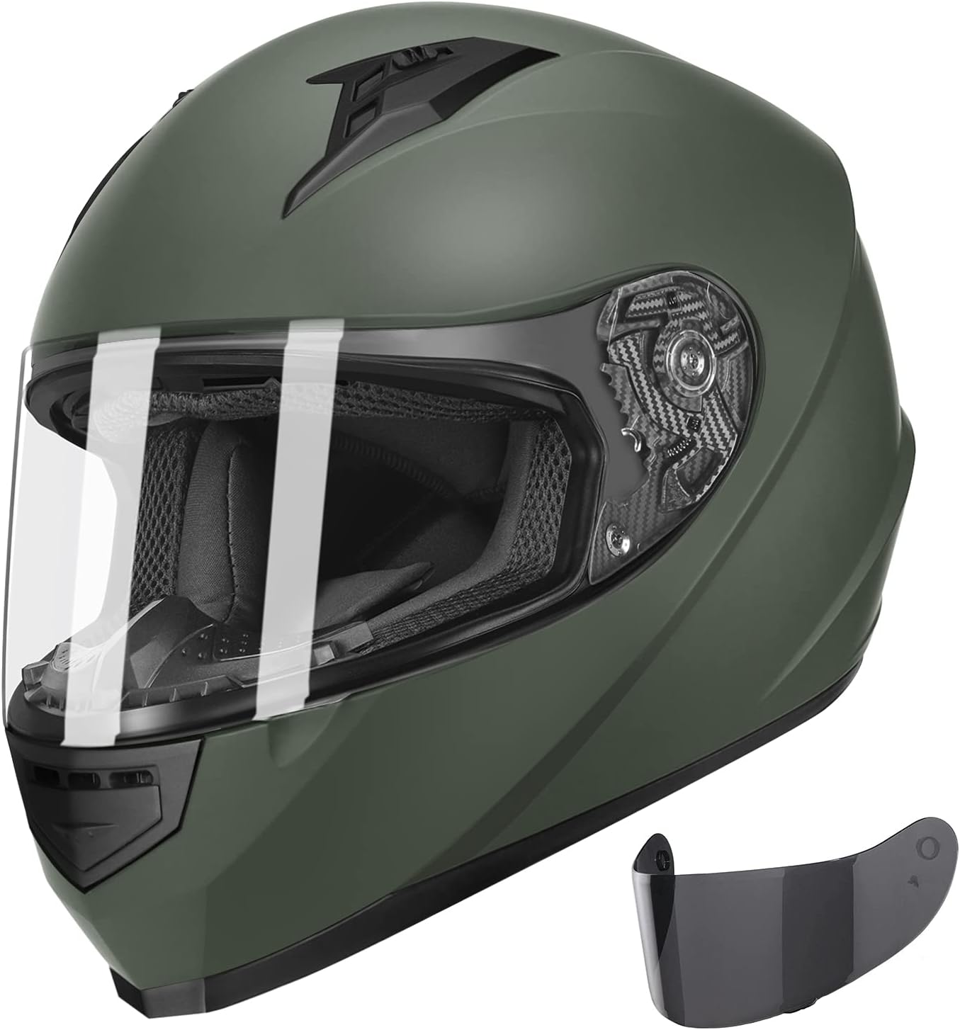 GLX GX11 Compact Motorcycle Helmet – Camo, Large – Full Face w/ Tinted Visor, DOT Approved GLX GX11 Compact Motorcycle Helmet – Camo, Large – Full Face w/ Tinted Visor, DOT Approved