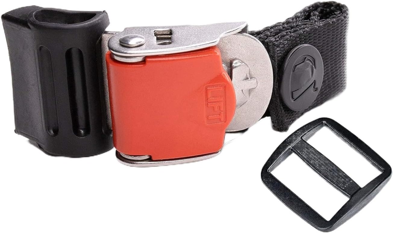 Helmet Quick Release Buckle Kit Ratcheted Stainless Steel Helmet Chin Strap Adapter – Install Without Removing Strap Snap