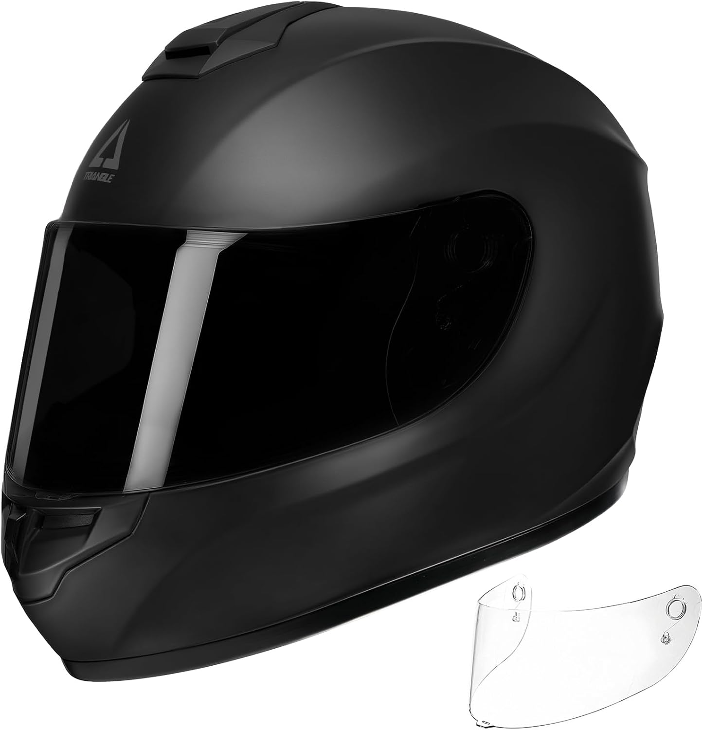 TRIANGLE Motorcycle Helmets Full Face Motorcycle Helmet for Men & Women with Tinted and Clear Visor Meet Dot Approved