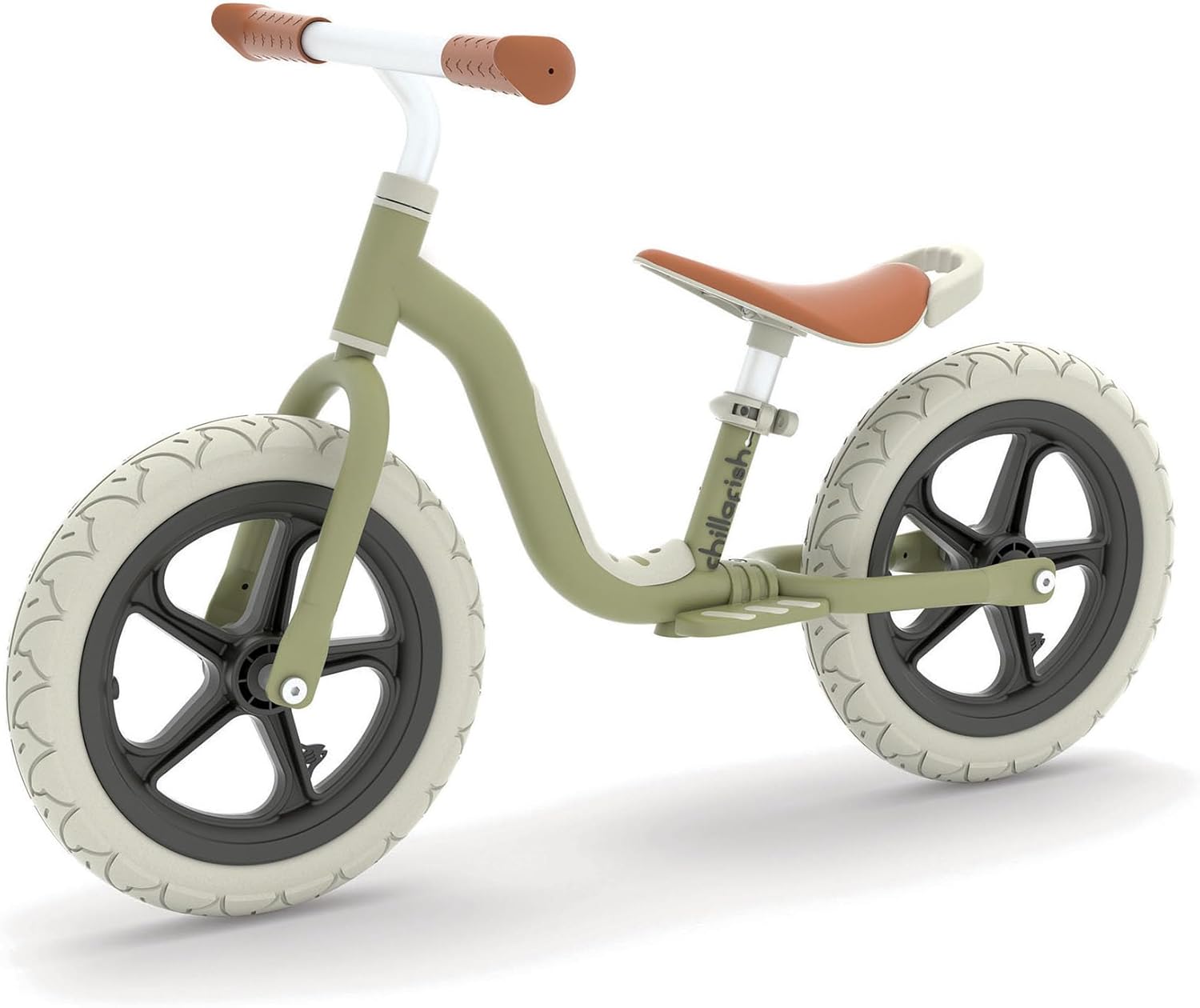 Chillafish Charlie LUX Kids Balance Bike for Ages 2-5, Lightweight Toddler Bicycle Frame, 12 Inch No-Puncture Tires, Adjustable Seat, Carry Handle