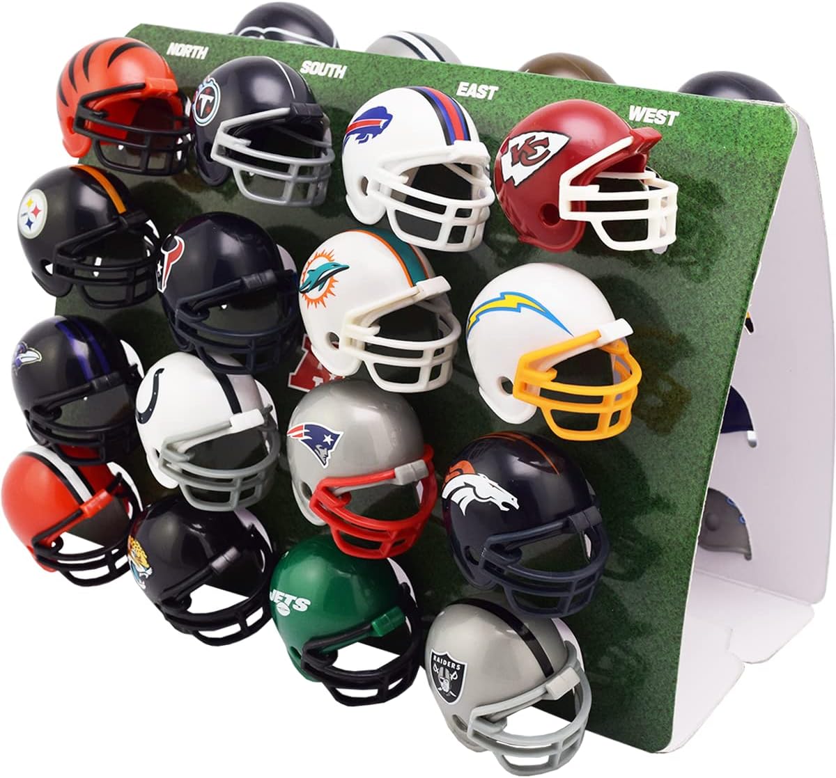 Riddell 32 Piece NFL Helmet Tracker Set – Gumball Size Helmets – All NFL Current Logo’s – New 2023 Set